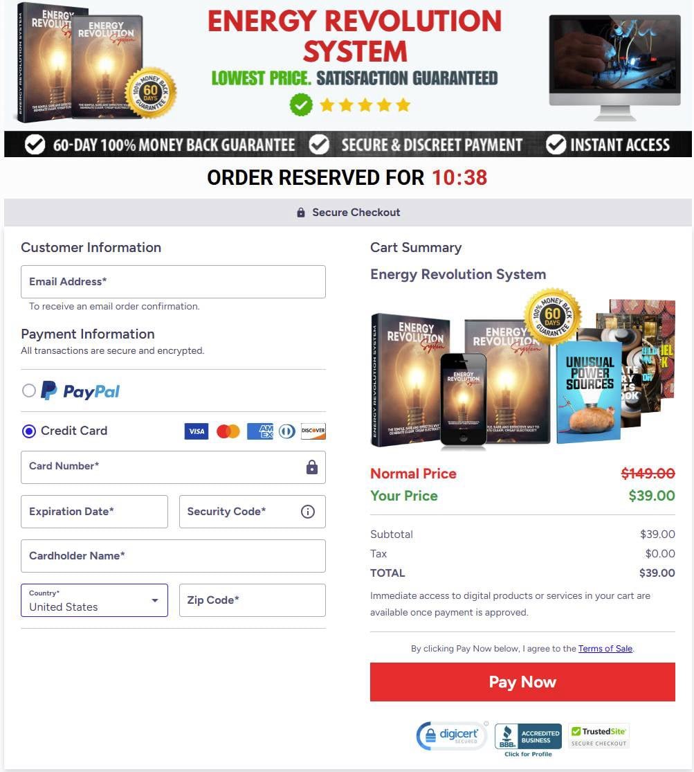Order the Energy Revolution System today - secure your official DIY energy generator and boost daily energy naturally.